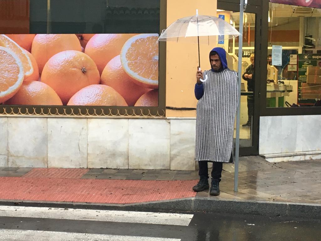 La lluvia inunda las calles de la localidad