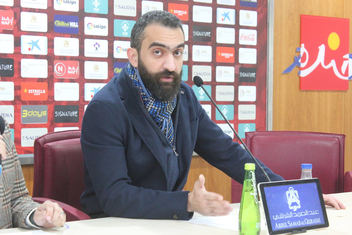 Mohamed El Assy fue cuestionado sobre el trato de LaLiga a la UDA y lo considera injusto. 