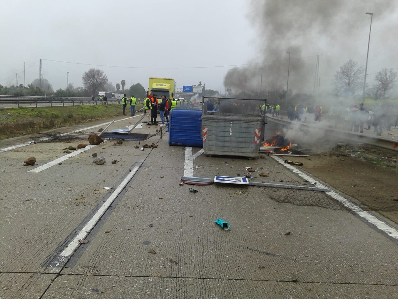 Miles de trabajadores del sector del olivar se han manifestado en toda la provincia de Jaén