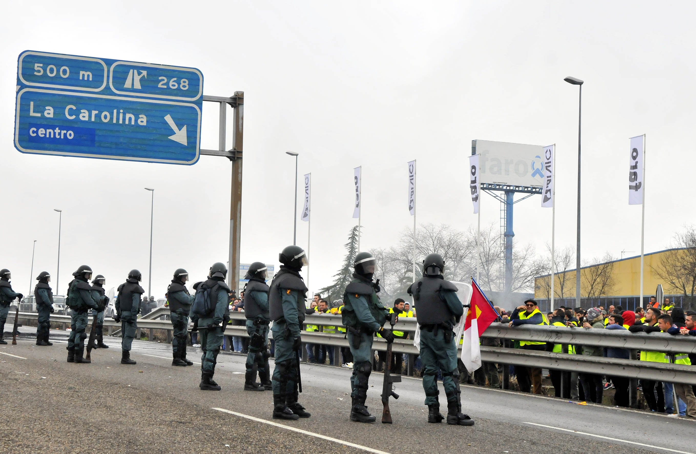 Miles de trabajadores del sector del olivar se han manifestado en toda la provincia de Jaén