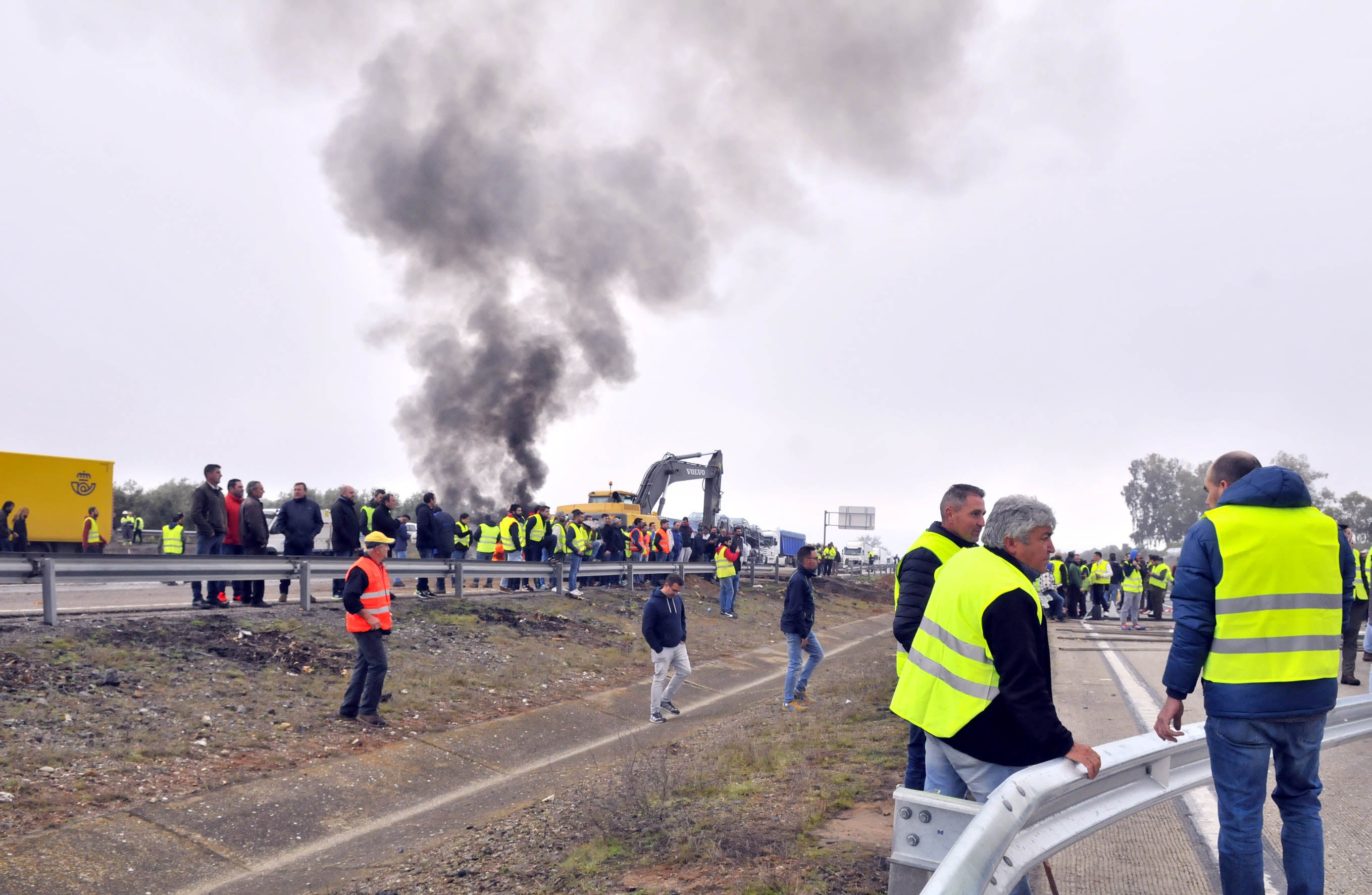 Miles de trabajadores del sector del olivar se han manifestado en toda la provincia de Jaén