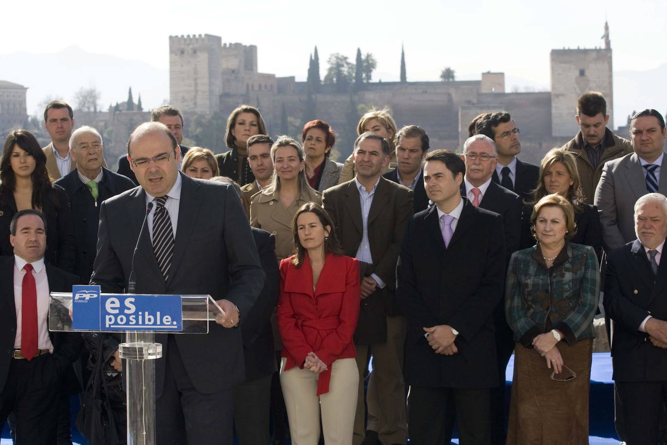 Sebastián Pérez, presenta las candidaturas del PP para las próximas elecciones generales y autonómicas del 9 de marzo de 2008