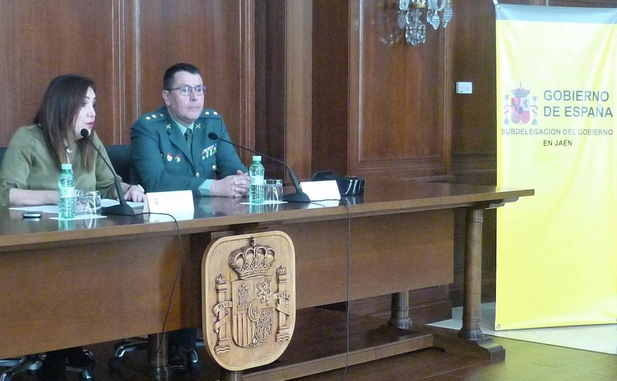 Catalina Madueño y Francisco José Lozano este viernes. 