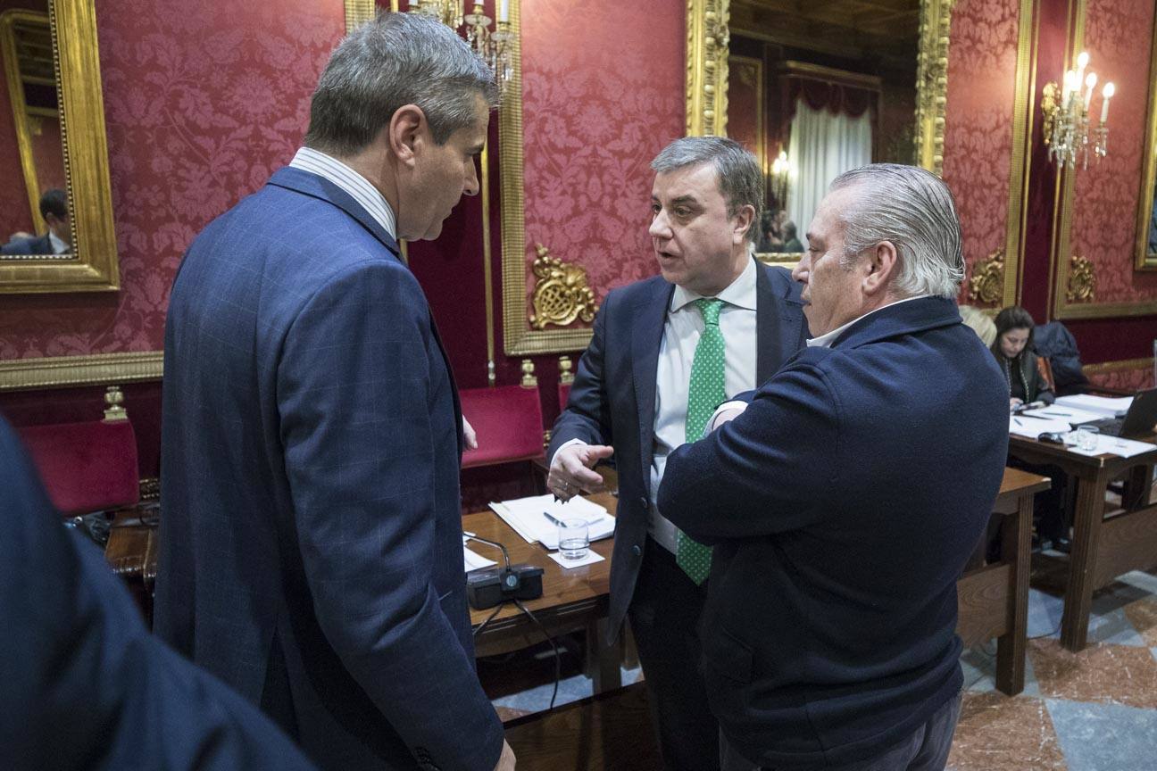 El mandatario popular ha anunciado su salida de la dirección del partido a nivel provincial en el pleno ordinario del Ayuntamiento de Granada 