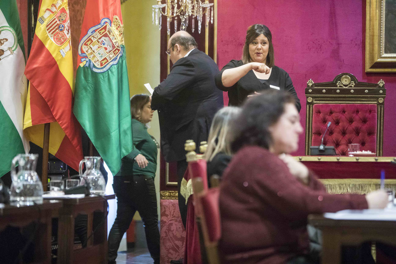 El mandatario popular ha anunciado su salida de la dirección del partido a nivel provincial en el pleno ordinario del Ayuntamiento de Granada 