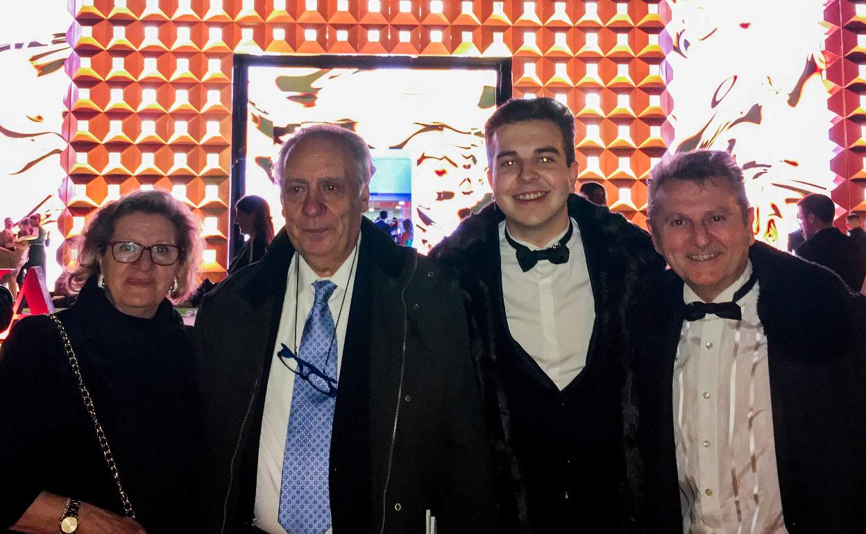 El académico almeriense Luis Serrano, en la gala de los Goya