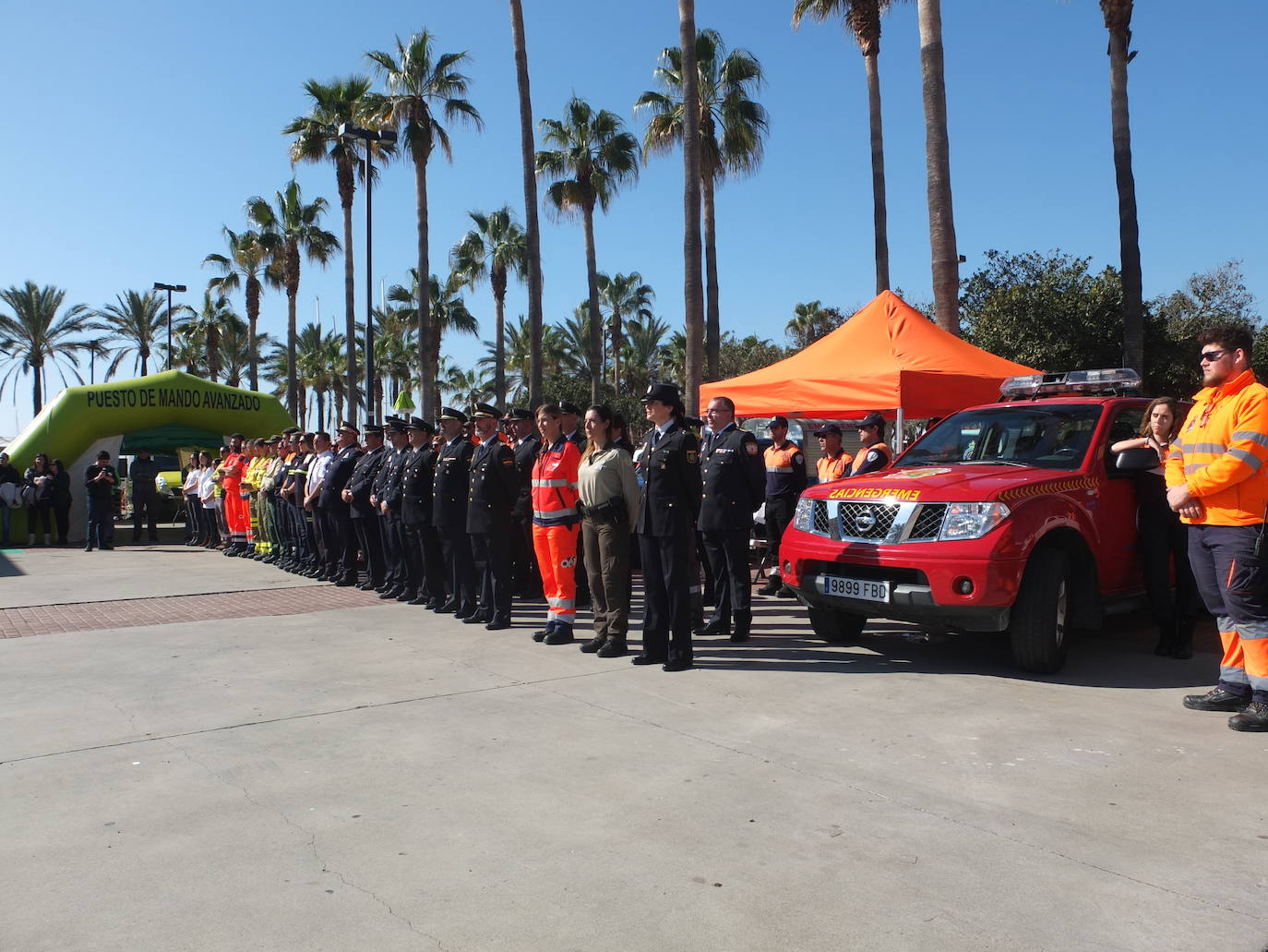 El Parque de las Almadrabillas acoge un multitudinario acto conmemorativo del Día Europeo del Servicio de Emergencias