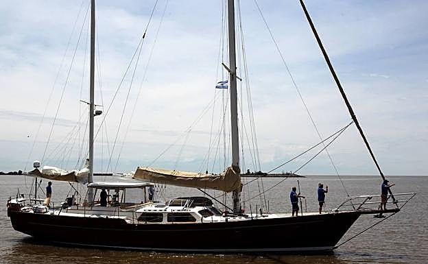 El Pros, a su llegada a Buenos Aires.