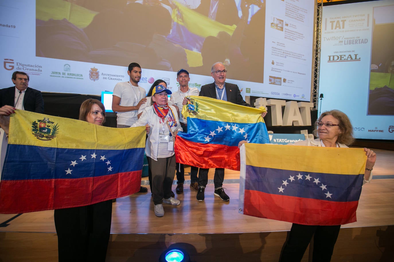 El alcalde de Caracas en el exilio, Antonio Ledezma en la séptima edición de TATGranada