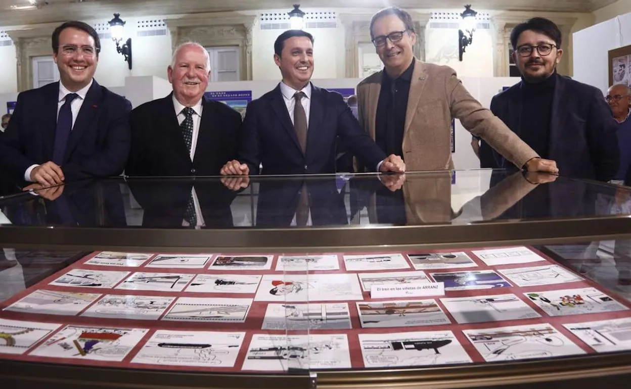 Mortadelo y el tren Almería-Irún, en una exposición de cómics que puede verse en la Diputación