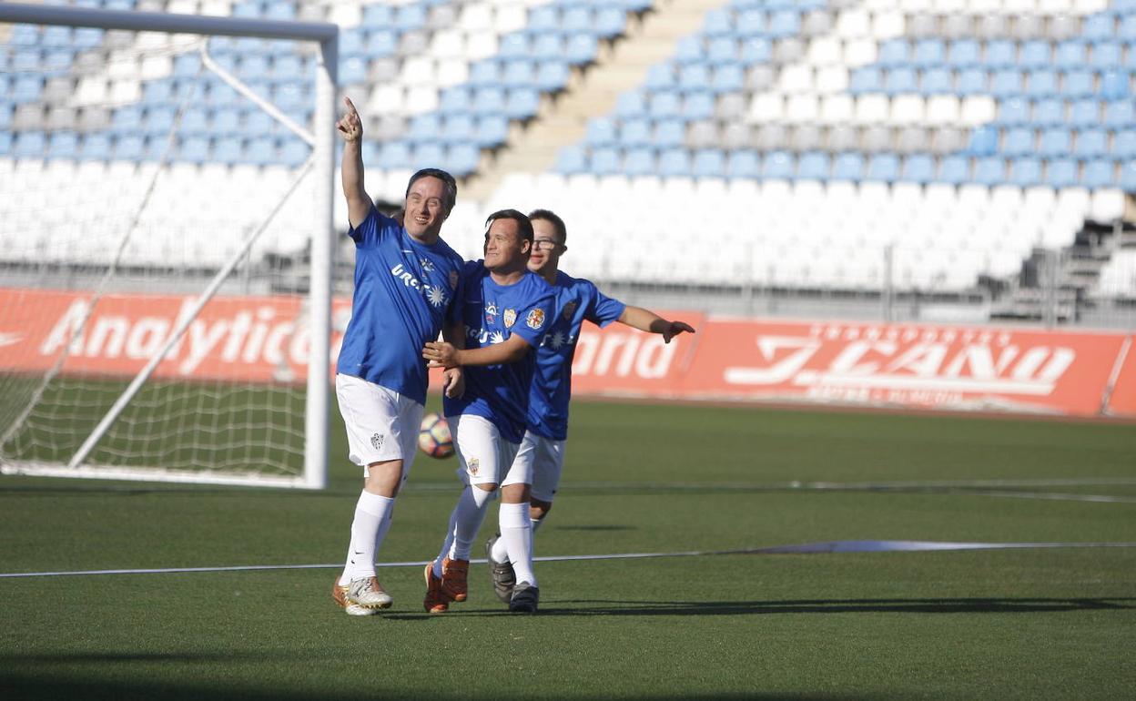 Escuela de fútbol inclusivo de la UD Almería. 