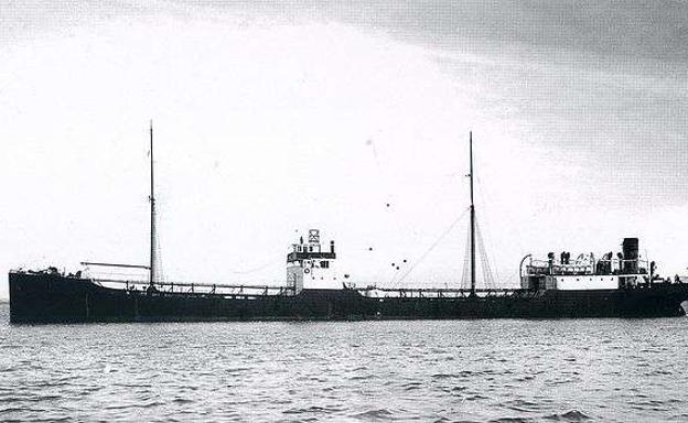 Imagen de archivo buque Badalona MV, petrolero español hundido por un submarino nazi el 13 de diciembre de 1941.