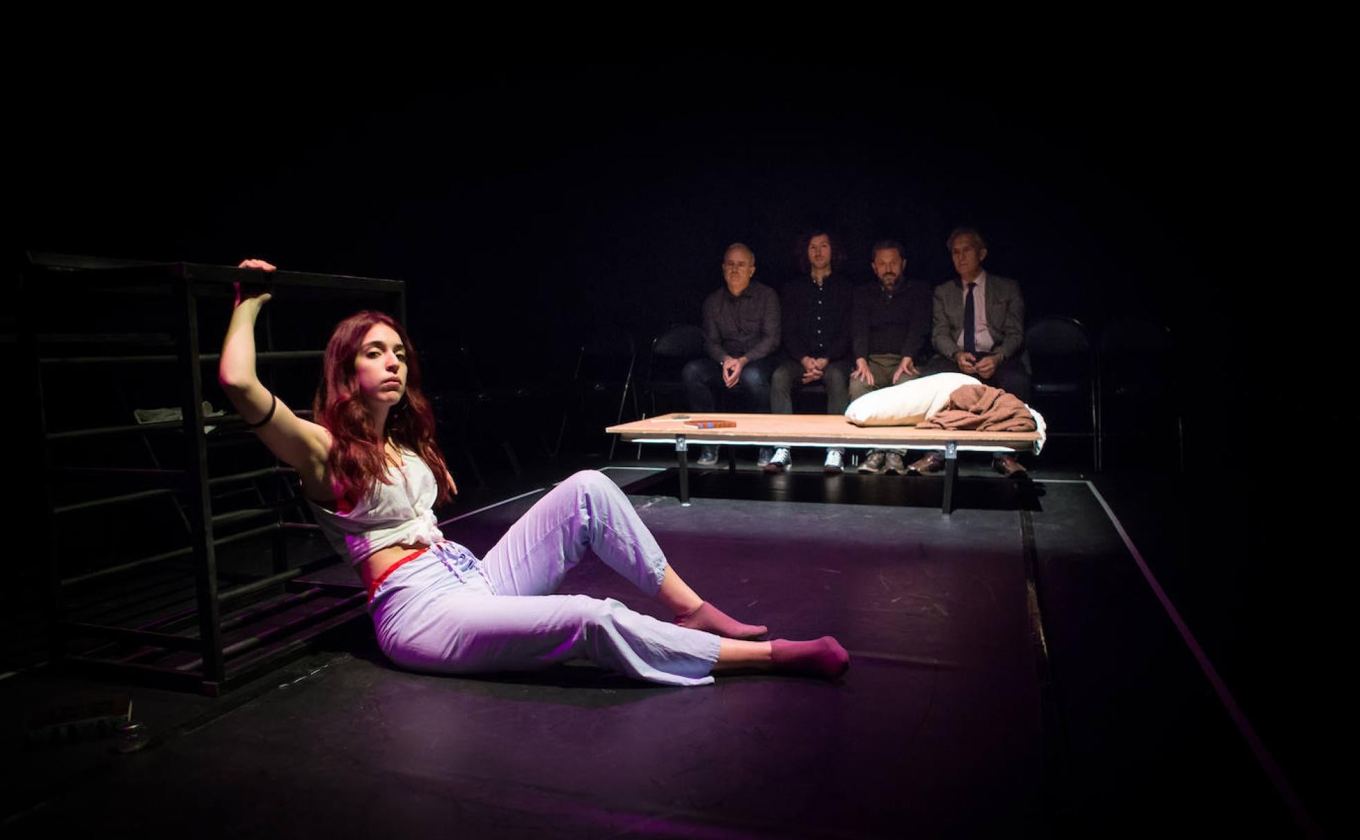 Elena del Pino, ayer en el ensayo general de 'Unidad de lugar'.