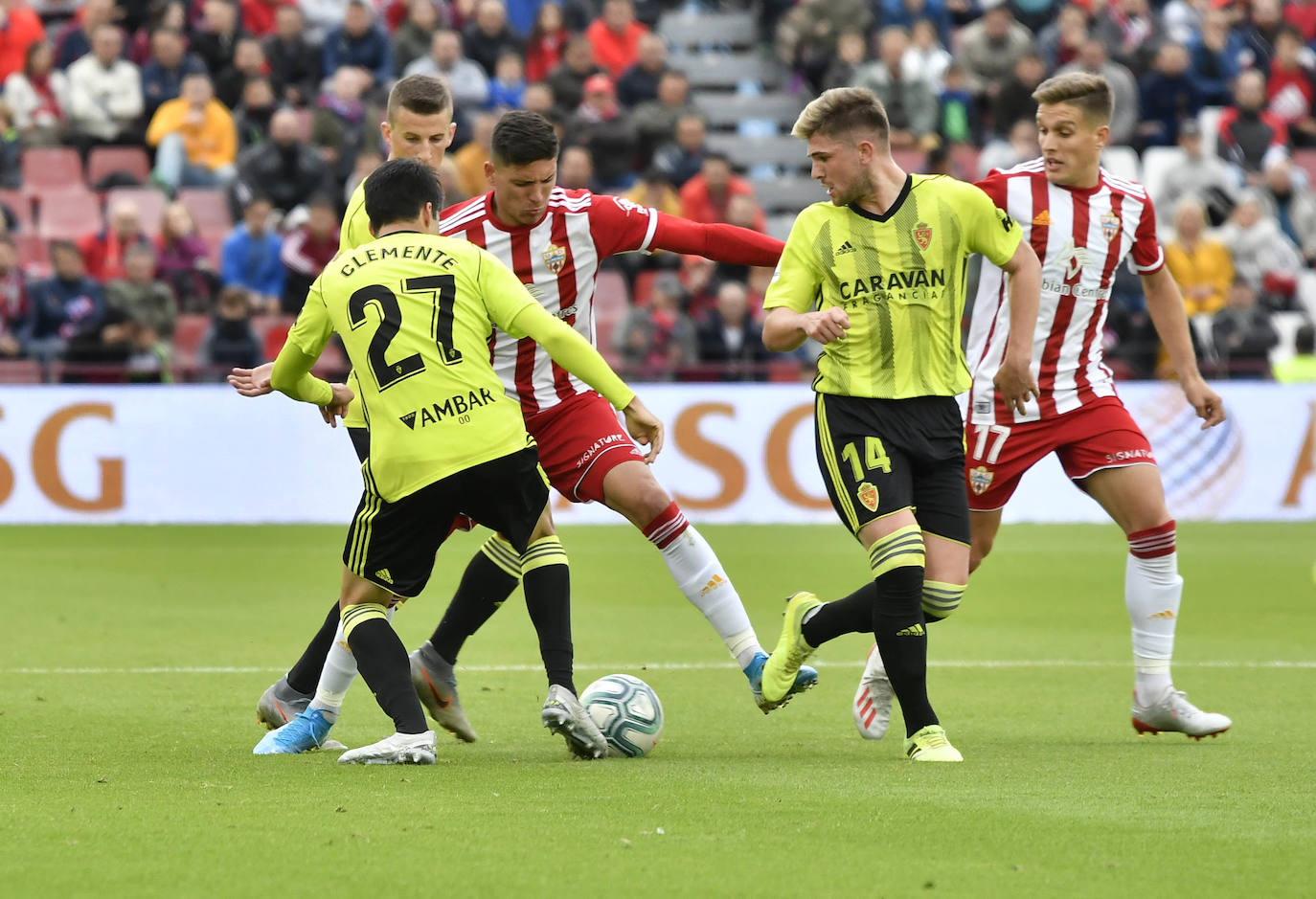 Darwin Núñez puede perderse el Zaragoza-UDA, el próximo 29 de marzo. 