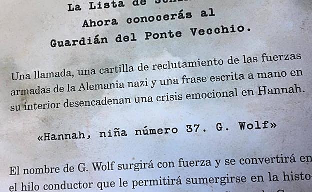 Contraportada de Hannah.