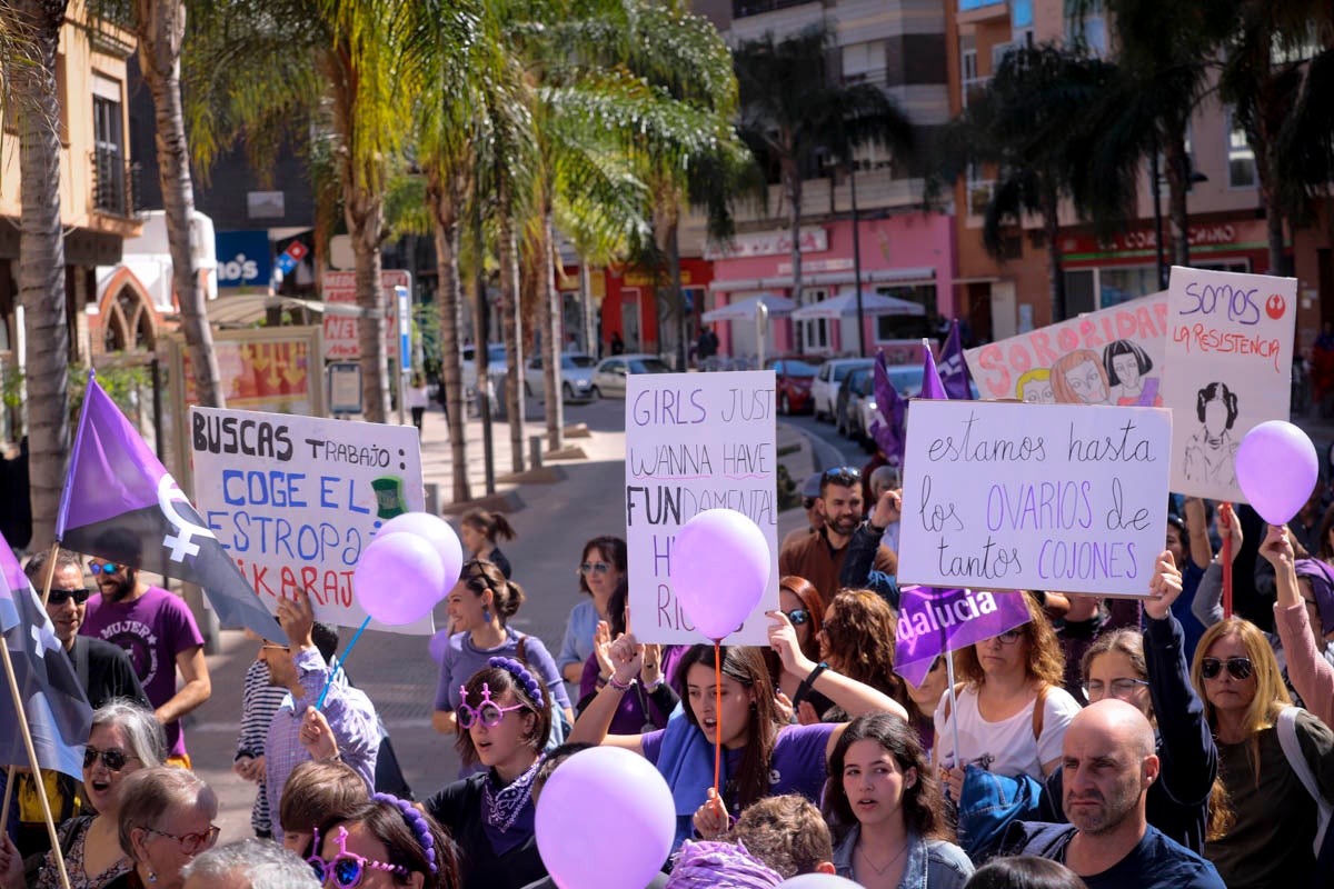 La ciudad costera también se ha echado a la calle este 8-M
