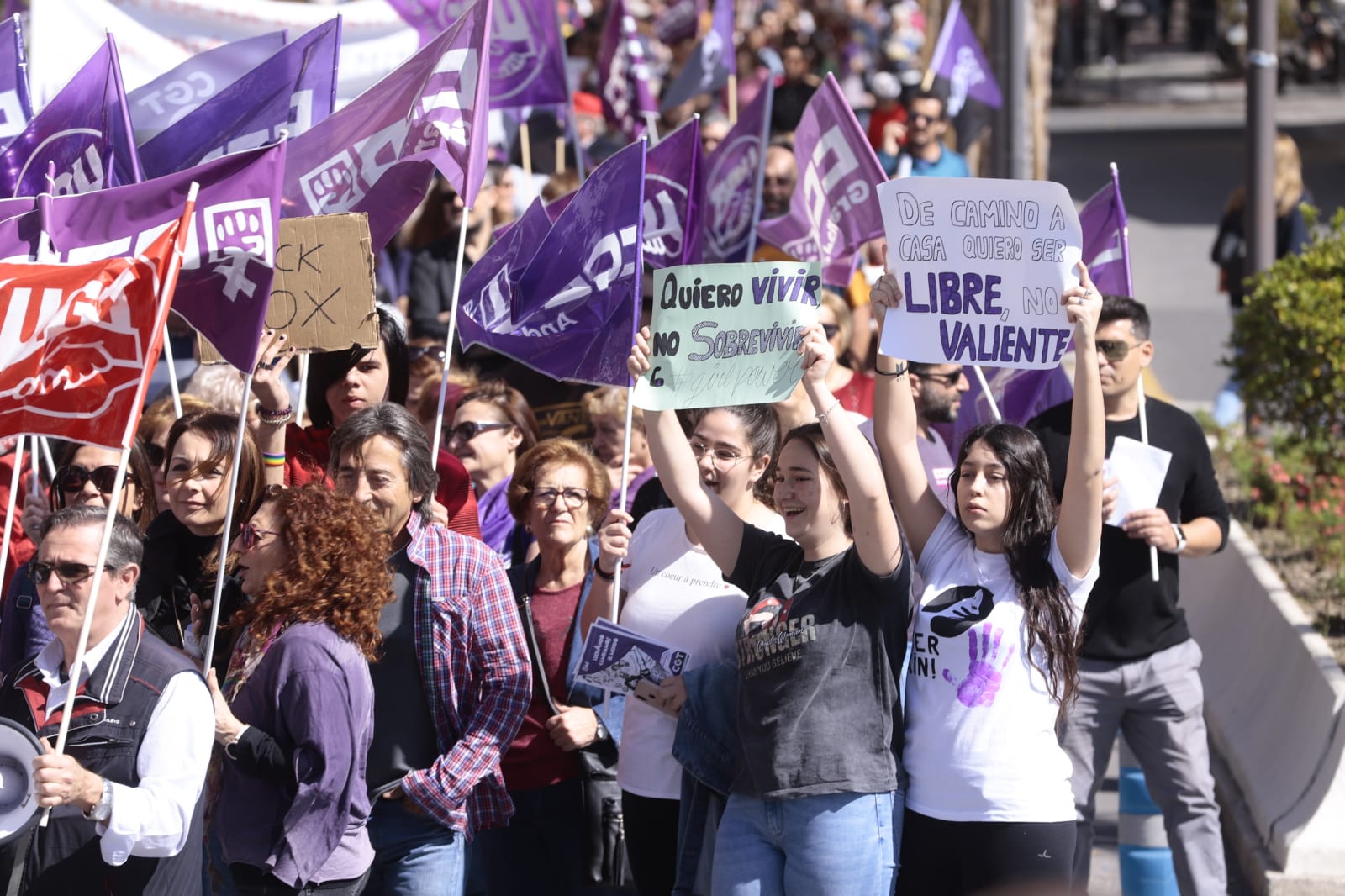 La ciudad costera también se ha echado a la calle este 8-M
