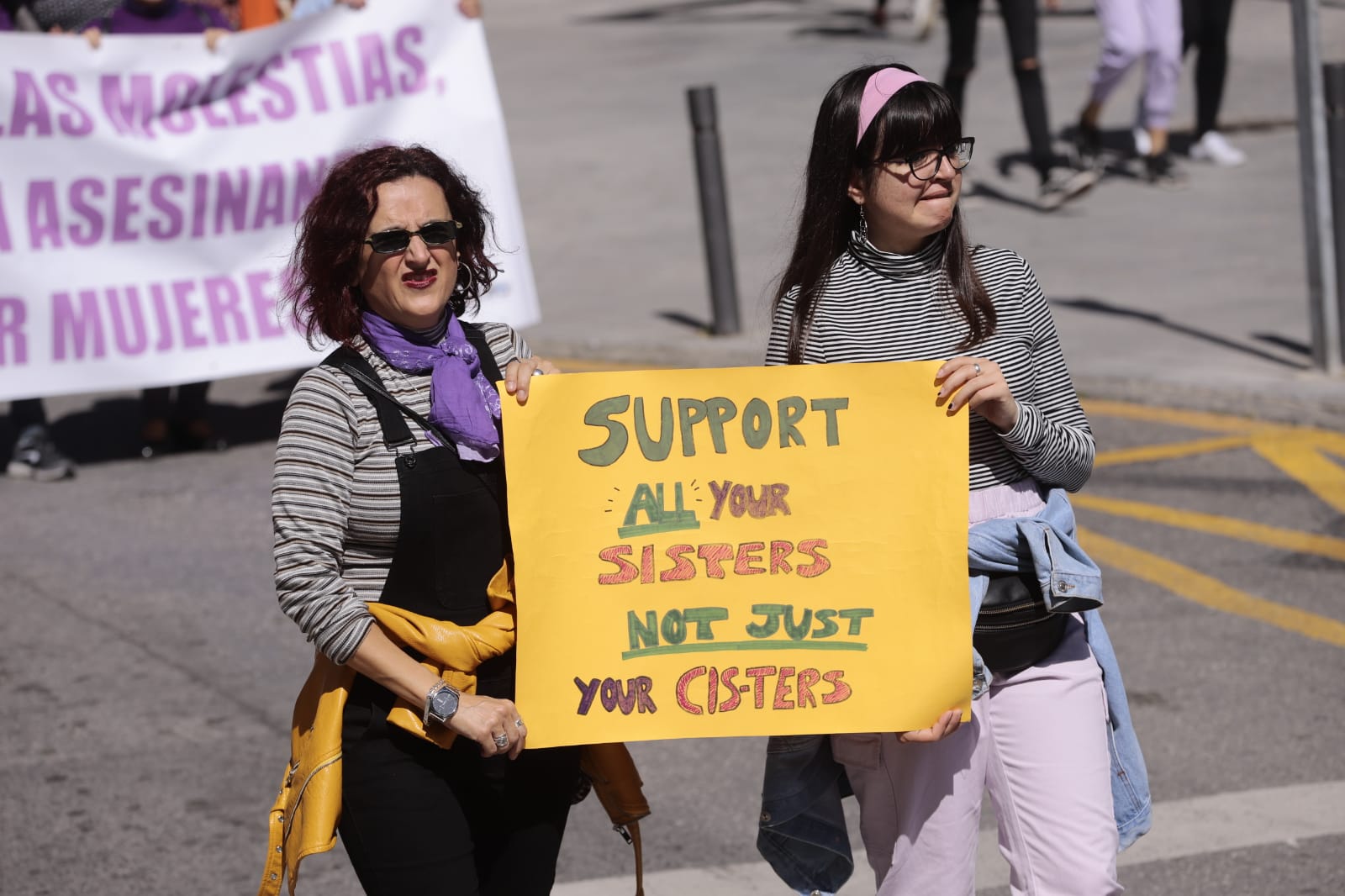 La ciudad costera también se ha echado a la calle este 8-M