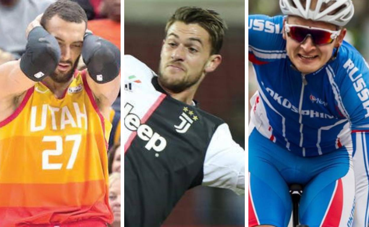 Gobert, Rugani y Strakhov, primeros contagiados del baloncesto, el fútbol y el ciclismo.