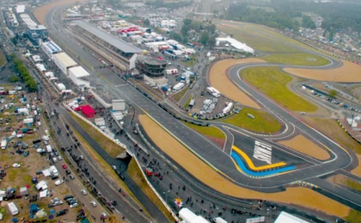 Panorámica del circuito de Le Mans. 