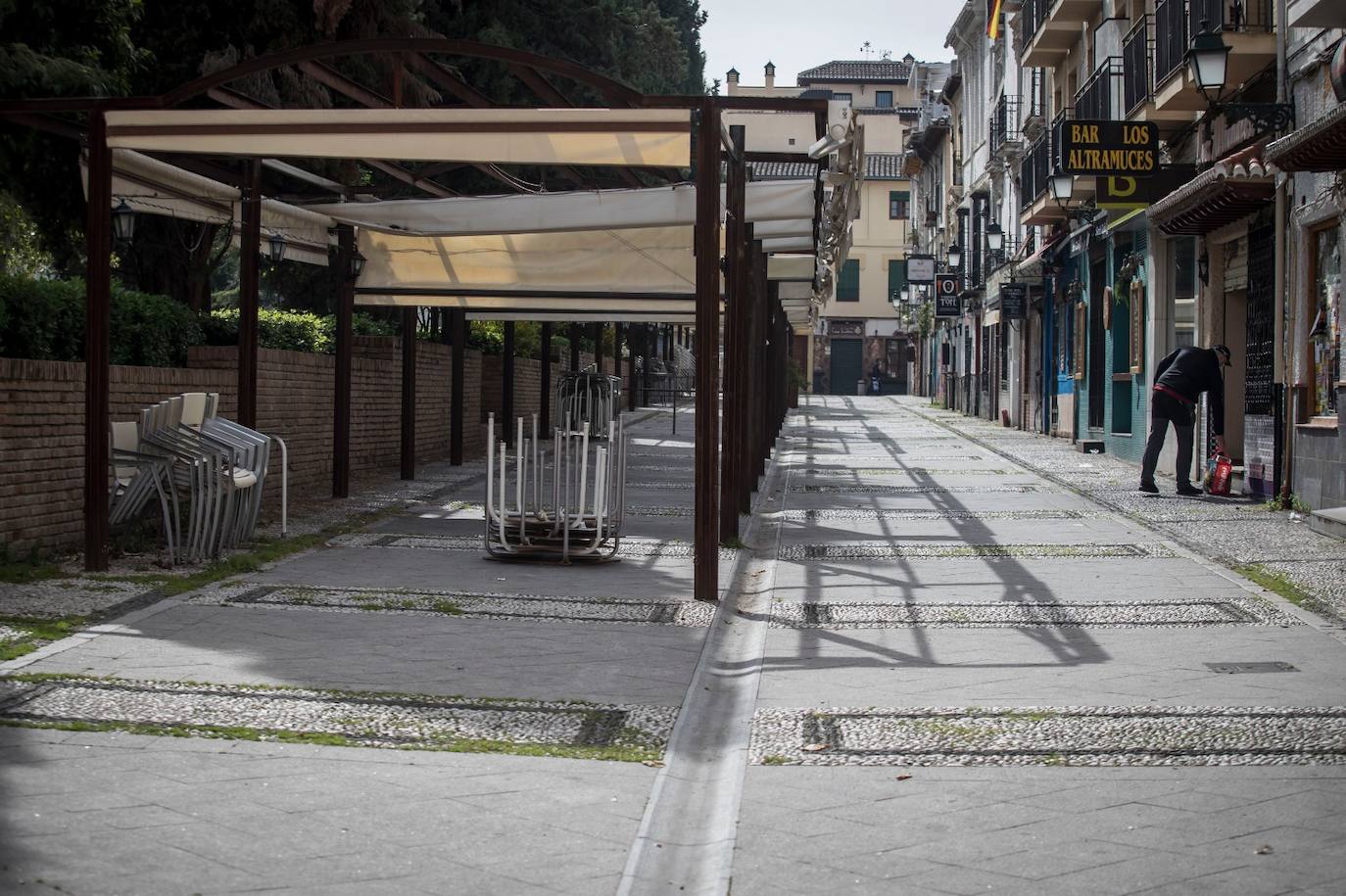 Comienza la cuarta semana de cuarentena con una estampa inédita del Realejo, uno de los barrios con más tradición cofrade 