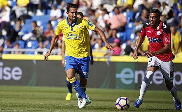 Ángel Montoro, durante su etapa en la UD Las Palmas. 