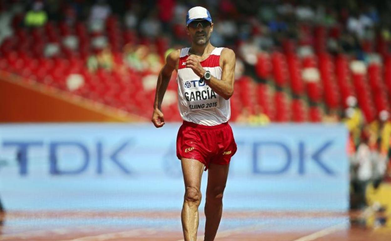 Jesús García Bragado, durante una competición. 