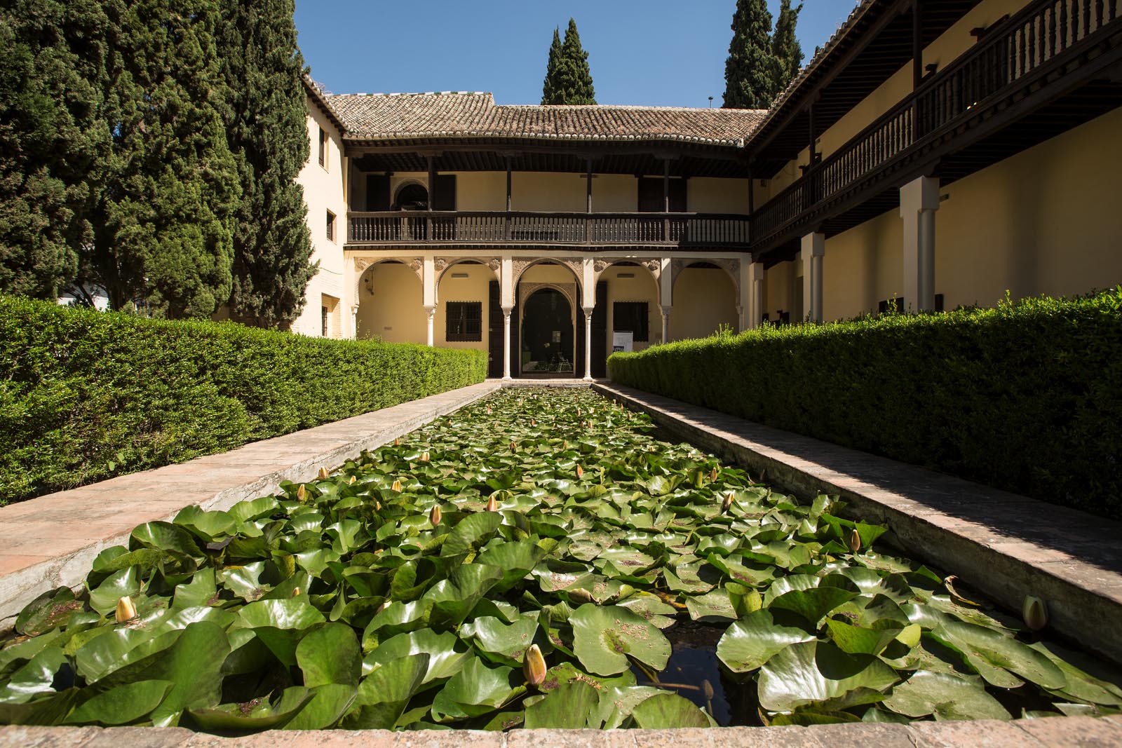 Casa del Chapiz. Este edificio, también Bien de Interés Cultural, se compone de la rehabilitación de dos viviendas moriscas (siglo XVI) situadas en el barrio granadino del Albaicín y tampoco está accesible