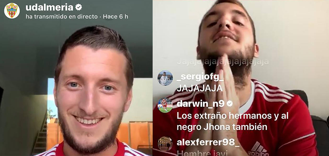 Iván Balliu y Valentín Vada hablaron de muchas cosas de la UD Almería. 
