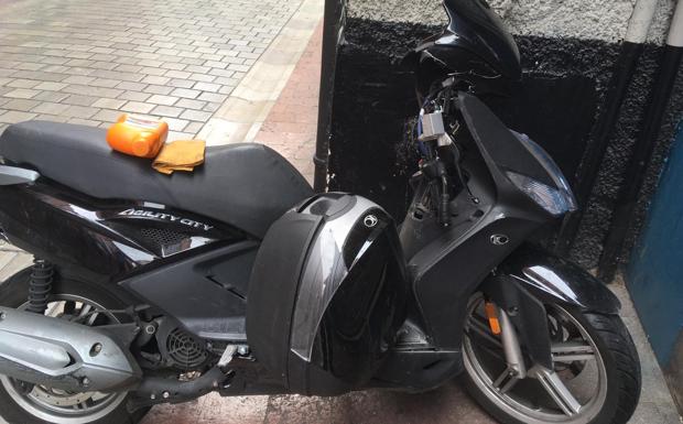 Estado en el que ha quedado la moto