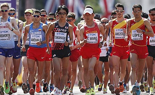 Amezcua, en el Campeonato del Mundo de 2017. 