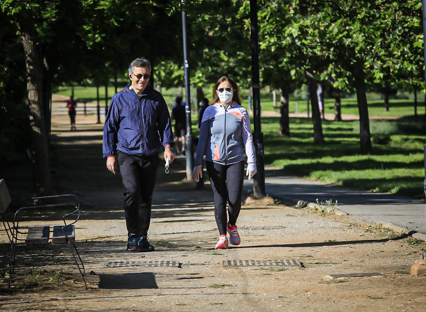Este sábado ya se permite la actividad deportiva y se está dejando notar (y mucho) por toda la capital