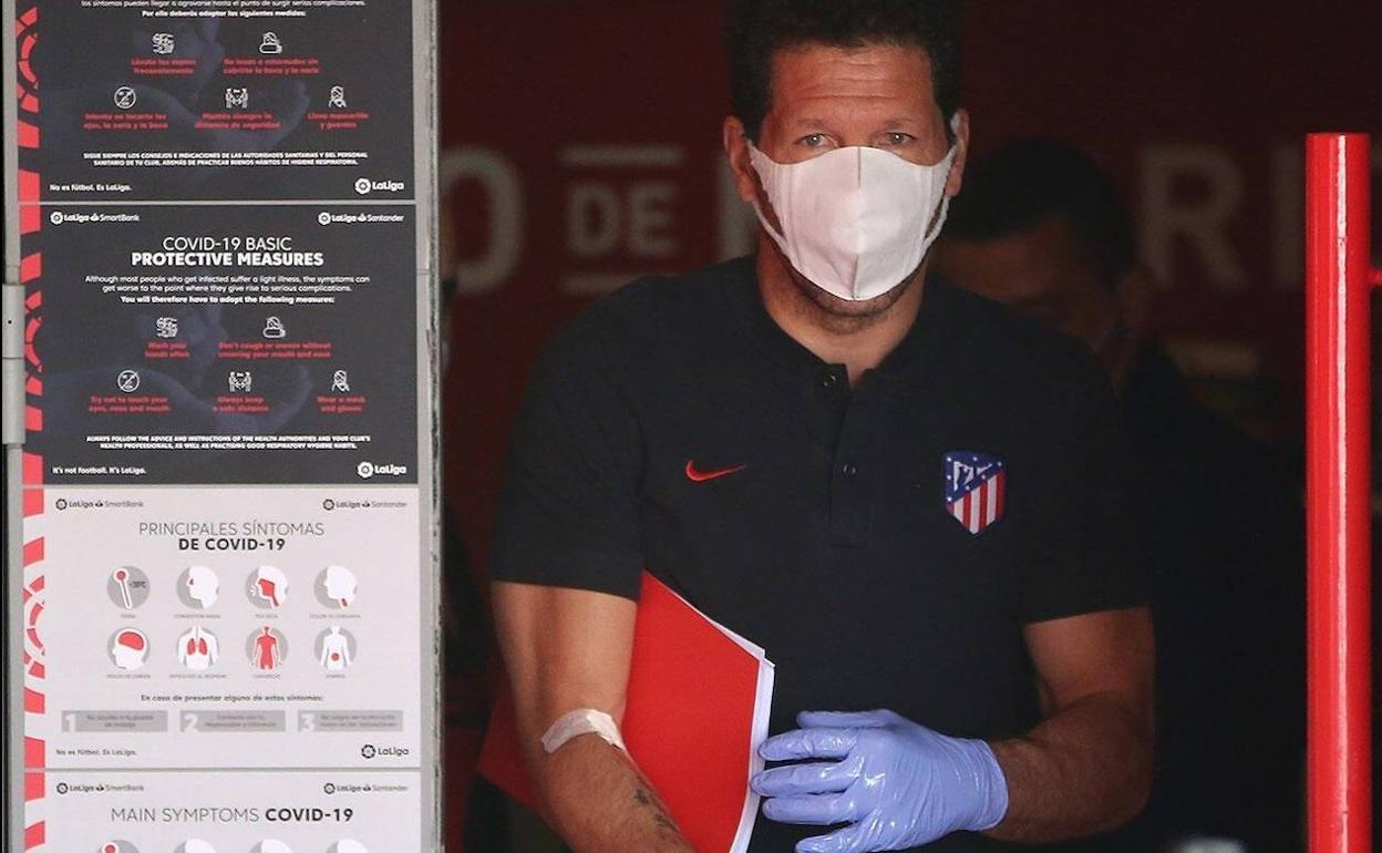 Simeone pasa la prueba de detección de la enfermedad este miércoles. 