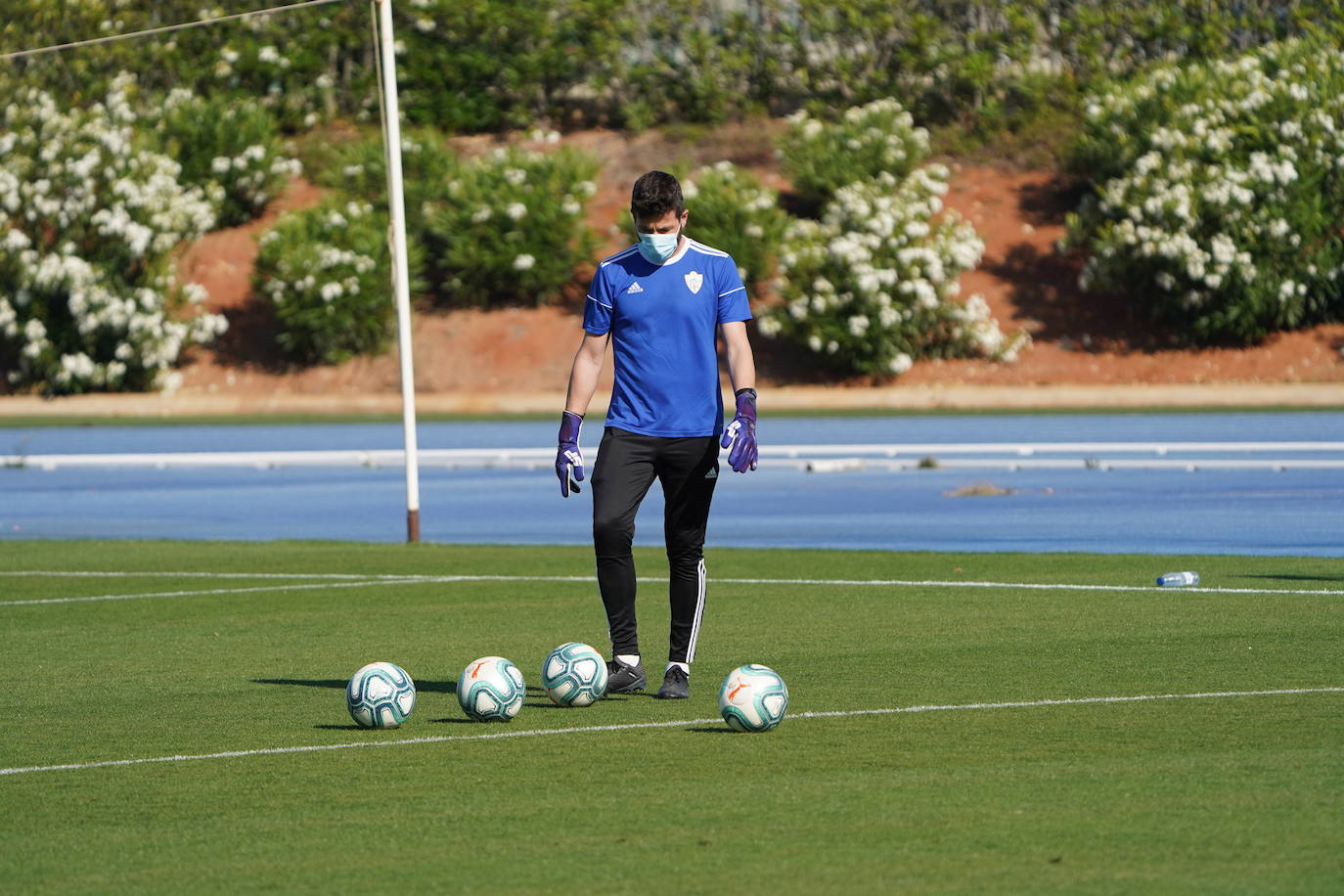 Fotos: La UD Almería comienza los entrenamientos en grupos