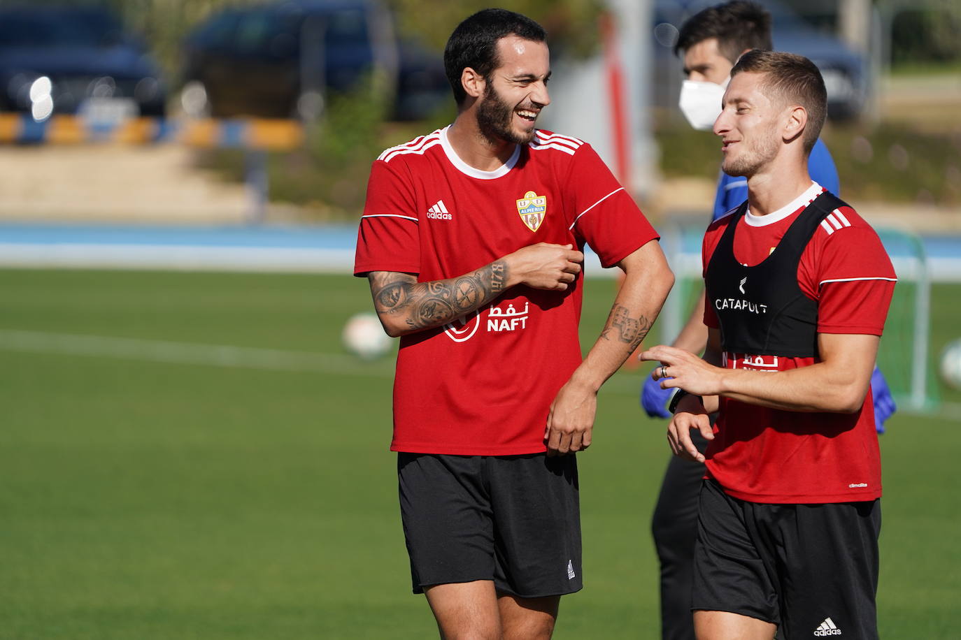 Fotos: La UD Almería continúa entrenando en dos grupos