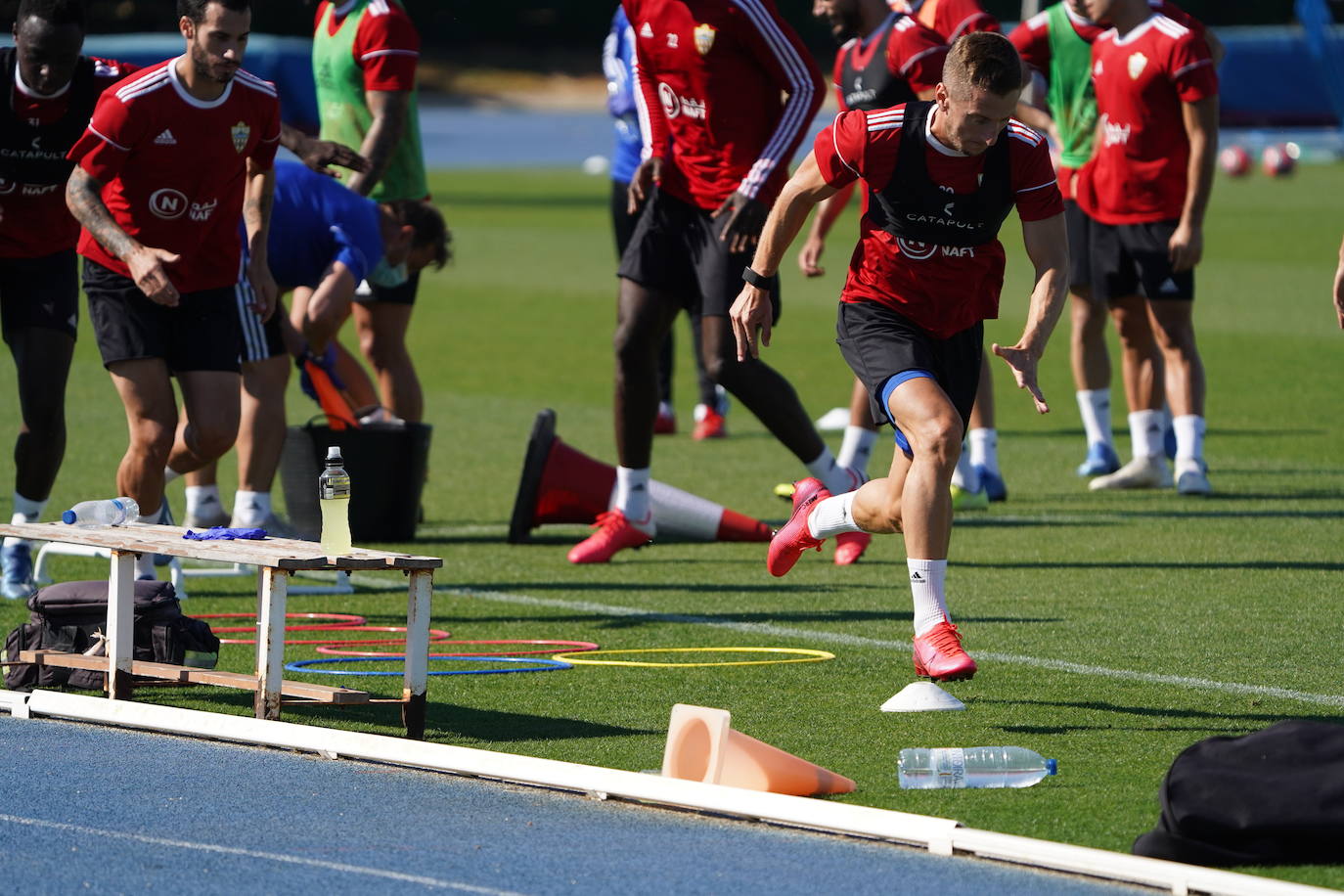 Fotos: La UD Almería continúa entrenando en dos grupos