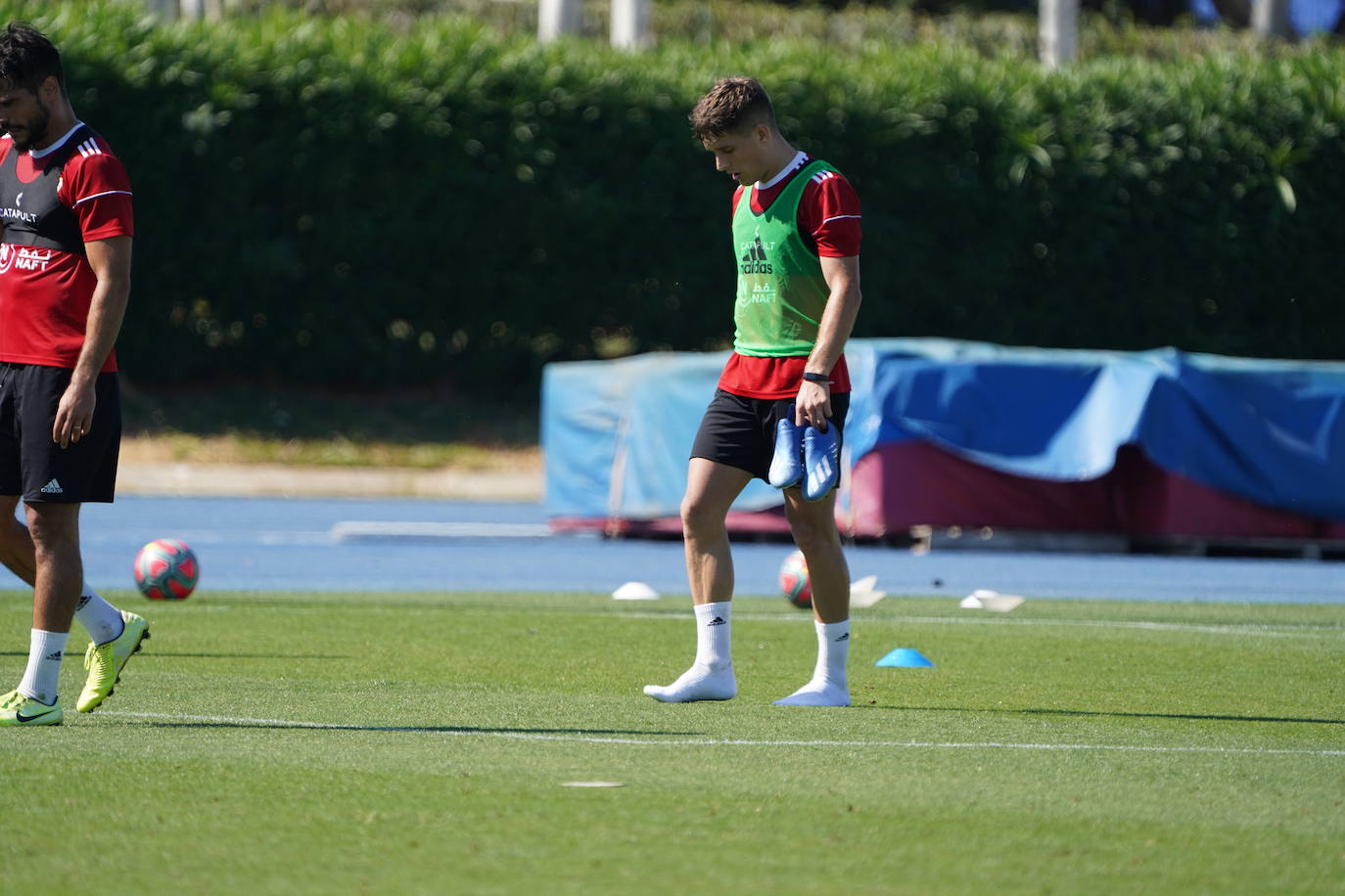 Fotos: La UD Almería continúa entrenando en dos grupos