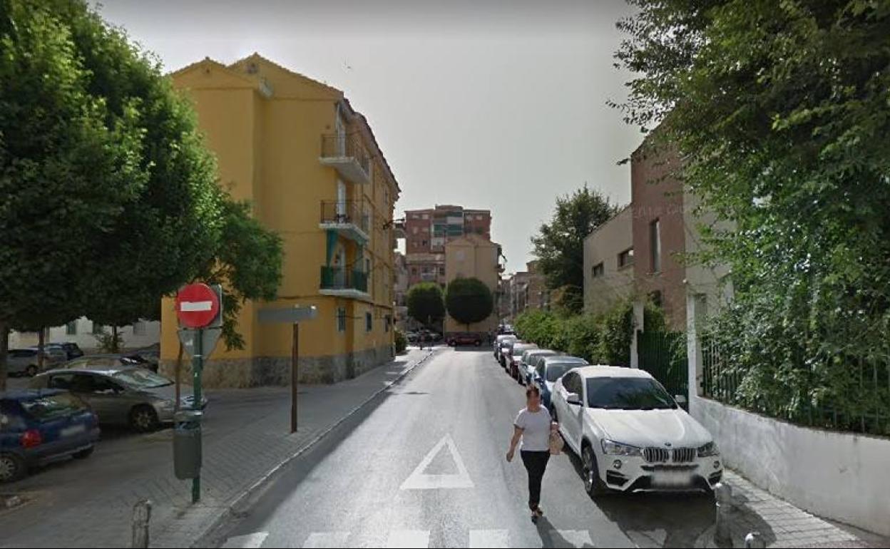 Calle Navarra, donde se produjo el suceso. 