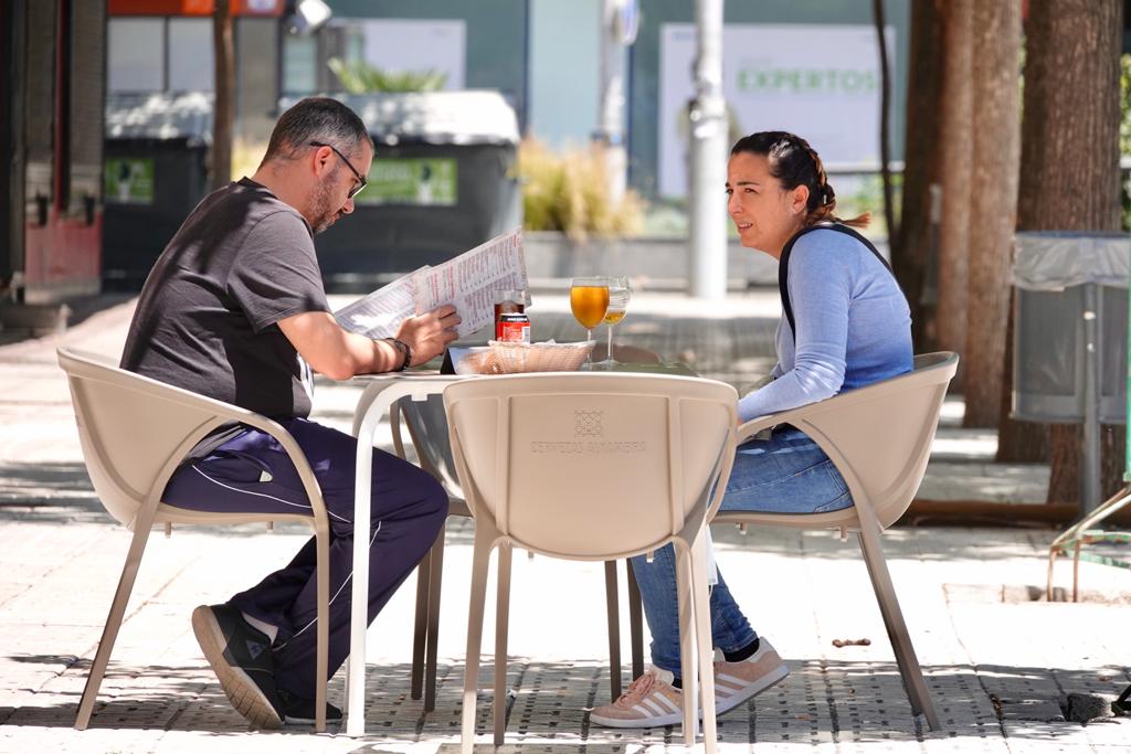 Así respiran las vías de la capittal en la segunda jornada de la nueva etapa de la desescalada.