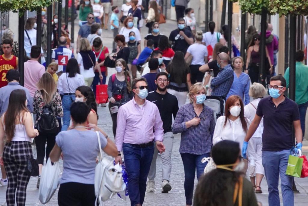 Así respiran las vías de la capittal en la segunda jornada de la nueva etapa de la desescalada.