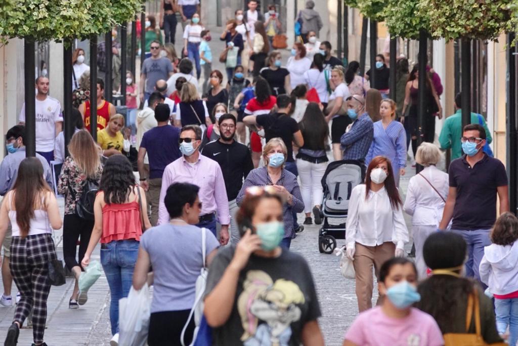 Así respiran las vías de la capittal en la segunda jornada de la nueva etapa de la desescalada.