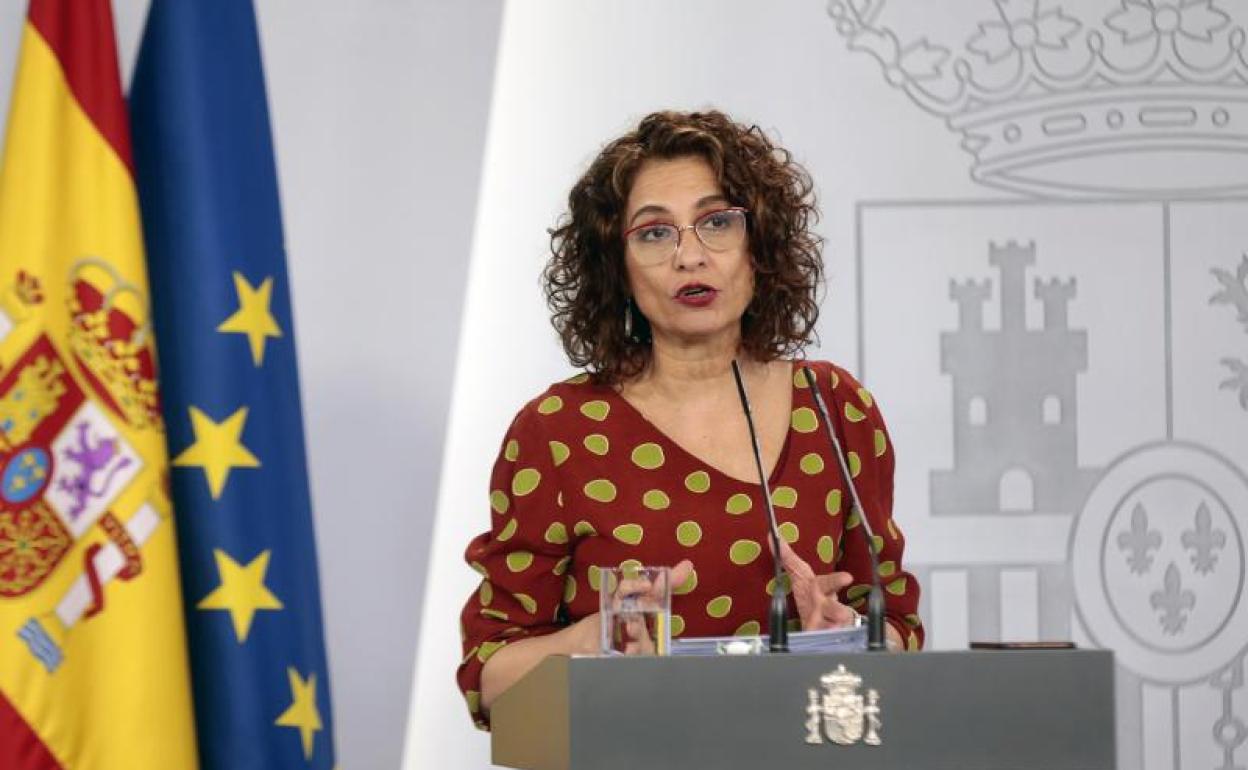 La ministra de Hacienda y portavoz del Gobierno, María Jesús Montero 