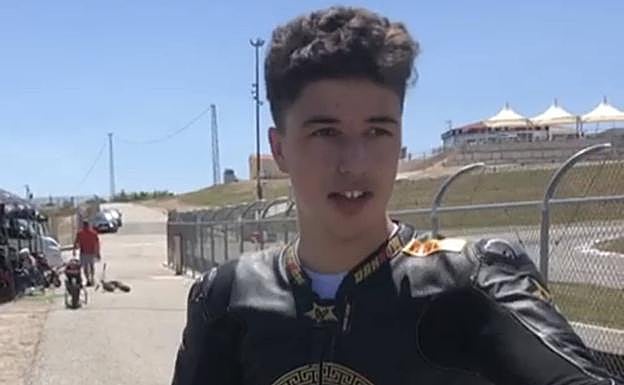 Álex Ruiz, tras entrenar en Campillos. 