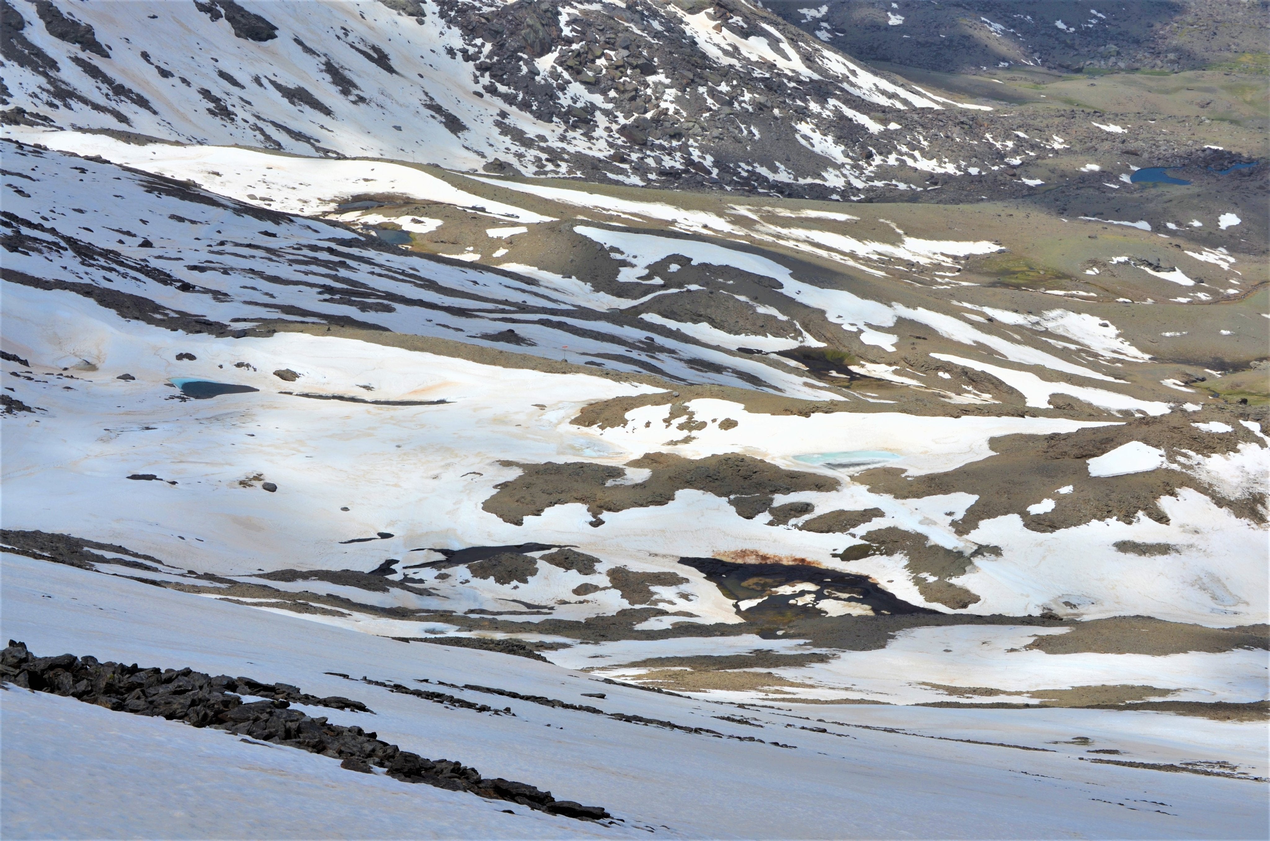 La asociación 'Amigos de Sierra Nevada' ha captado el deshielo del parque natural en los siguientes enclaves: laguna de Aguas Verdes, lagunillos del Púlpito, lagunillos de la Virgen y de la Ermita, Laguna-embalse de las Yeguas y Chorreras Negras