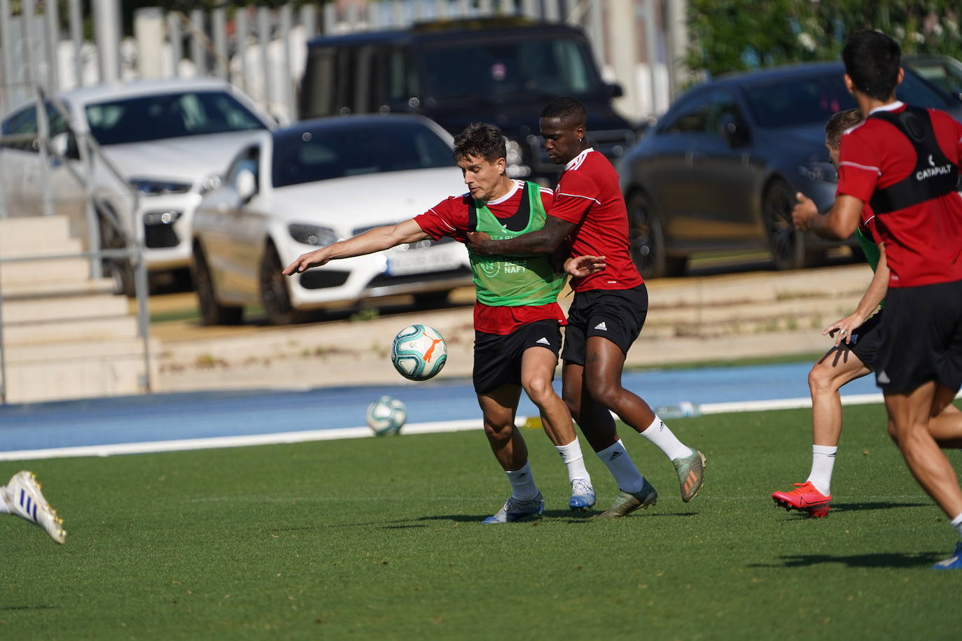 Fotos: El Almería prosigue sus entrenamientos