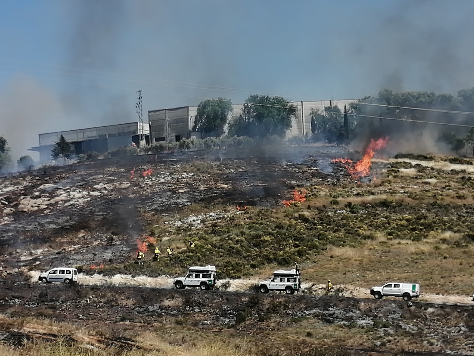 El incendio ha sido declarado pasadas las 16 horas
