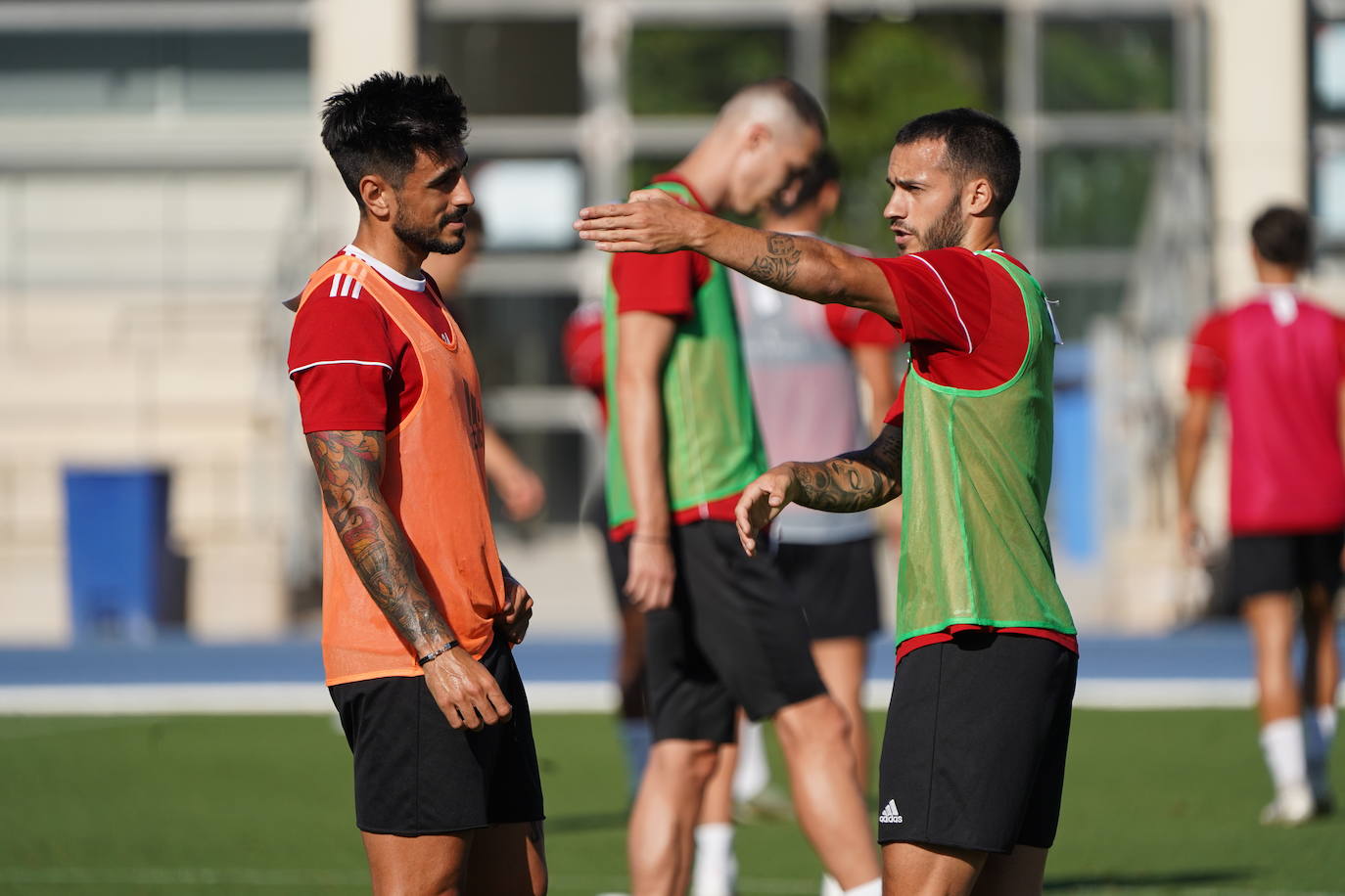 Fotos: El Almería ensaya su estrategia