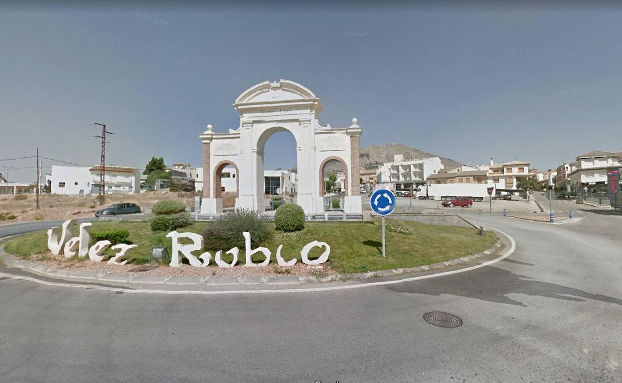 Entrada al municipio de Vélez Rubio. 