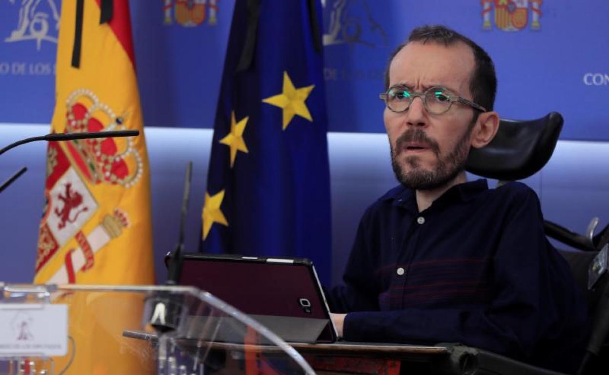 Pablo Echenique, portavoz de Unidas Podemos en el Congreso