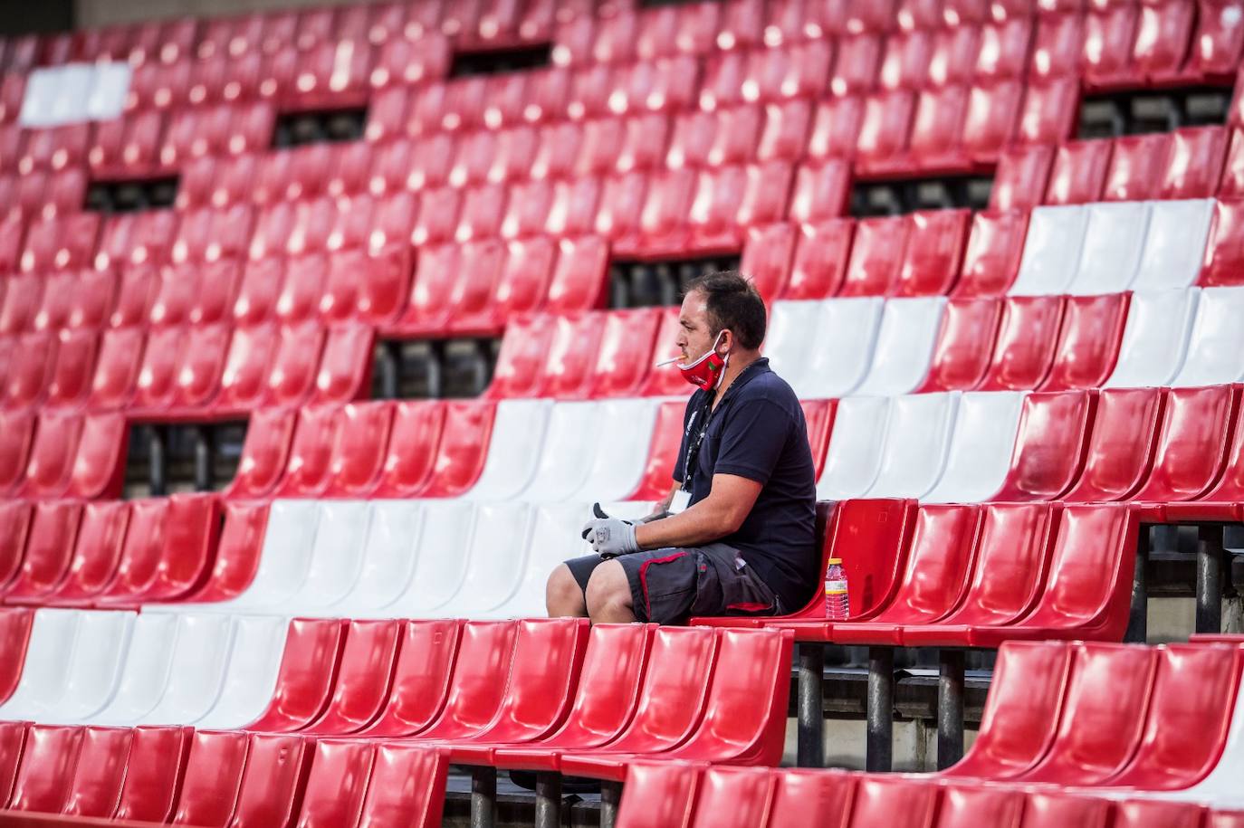 El conjunto rojiblanco ha vuelto a la competición este viernes, después de más de tres meses de parón a causa del coronavirus 